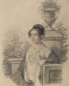 Olga Nikolaevna Kokoshkina portréja, született Rezanova 1802-1828, 1824-1828 között.