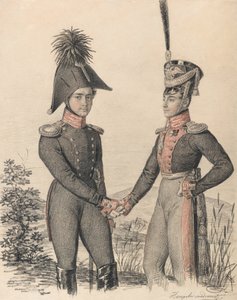 Pjotr Petrovics Esipov 1797-1876 és Pavel Jakovlevics de Witte portréja 1796-1864, 182 eleje