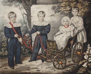 Talyzin gyerekek portréja, 1830-as évek eleje. alkotó: Carl von Hampeln