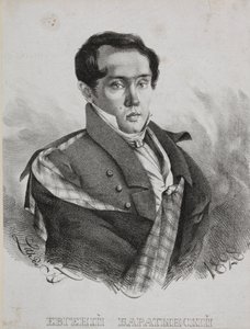 Jevgenyij Abramovics Baratyinszkij költő portréja 1800-1844, 1828.