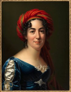 Caroline Pichler írónő portréja 1769-1843, 1818. alkotó: Carl von Sales