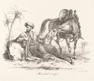 Pihenő Mameluck alkotó: Carle Vernet