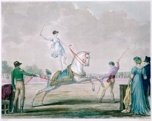 A cirkuszi ló gyakorlatai, 1818-1836 alkotó: Carle Vernet