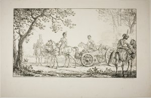 Felszerelt tüzérség alkotó: Carle Vernet