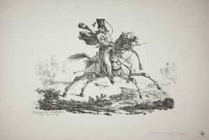 Vágtázó Huszárd alkotó: Carle Vernet