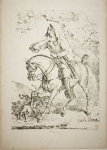 Hornon lovas vadász alkotó: Carle Vernet