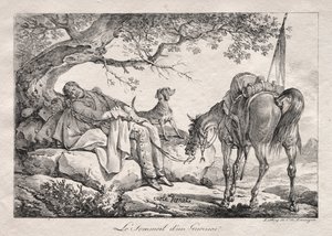 Az alvó katona. alkotó: Carle Vernet