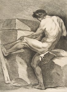 Egy akadémia: Zsinórt húzó ember, 1742-43. alkotó: Carle van Loo