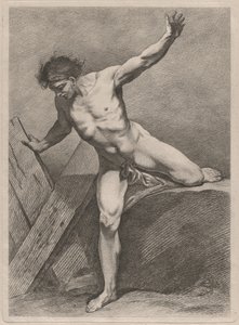 Hegymászó férfi kitárt karral alkotó: Carle van Loo