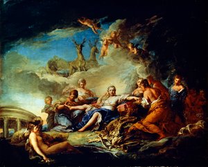 Dianas Rest on the Hunt, 17. század. alkotó: Carle van Loo