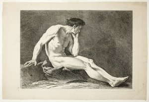 Ábra, a Six Figures Académiques című kötetből alkotó: Carle van Loo