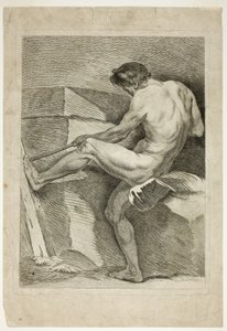 Ábra, a Six Figures Académiques című kötetből alkotó: Carle van Loo
