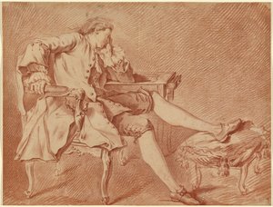 Úriember egy székben heverészve alkotó: Carle van Loo
