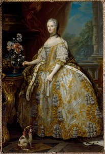 Marie Leczinska, francia királynő (Leczinska, Lesiczka vagy Leszinka) portréja alkotó: Carle van Loo