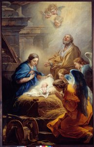 Carle van Loo (1705-1765) Az angyalok imádása festménye, 1751 Brest, Szépművészeti Múzeum alkotó: Carle van Loo