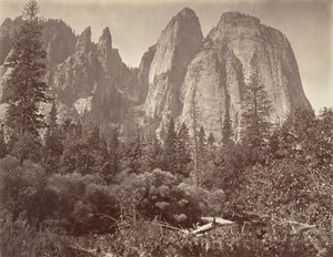 Cathedral Rocks and Spires, kb. 1872, nyomtatott kb. 1876.