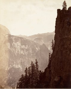 Yosemite általános képe, kb. 1872, nyomtatott kb. 1876. alkotó: Carleton E. Watkins.