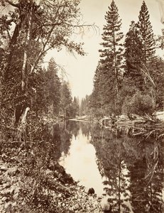Merced River, Yosemite, kb. 1872, nyomtatott kb. 1876.