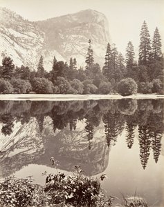 Mirror Lake, Yosemite, kb. 1872, nyomtatott kb. 1876. alkotó: Carleton E. Watkins.