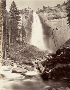 Nevada Fall, 700 láb, Yosemite, kb. 1872, nyomtatott kb. 1876.