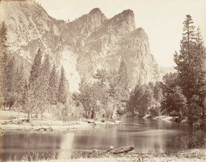 A három testvér, Yosemite, kb. 1872, nyomtatott kb. 1876.