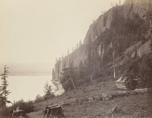 Horn-fok, Columbia folyó,1867 (fotó) alkotó: Carleton Emmons Watkins