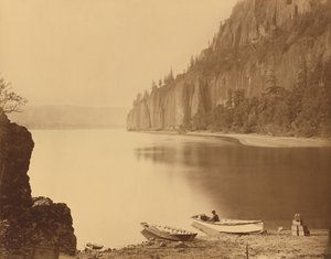 Cape Horn, Columbia River, 1867. alkotó: Carleton Emmons Watkins