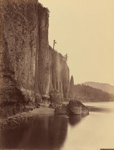 Horn-fok, Columbia folyó, Oregon,1867 (fénykép) alkotó: Carleton Emmons Watkins