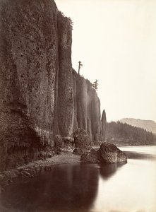 Cape Horn, Columbia River, Oregon, 1867. alkotó: Carleton Emmons Watkins