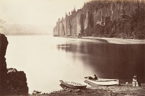 Cape Horn, Oregon, 1867, nyomtatott kb. 1876. alkotó: Carleton Emmons Watkins