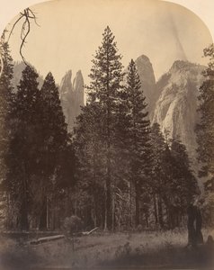 Katedrális tornyai, 1861. alkotó: Carleton Emmons Watkins