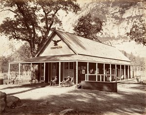 Cosmopolitan Saloon, kb. 1872, nyomtatott kb. 1876. alkotó: Carleton Emmons Watkins