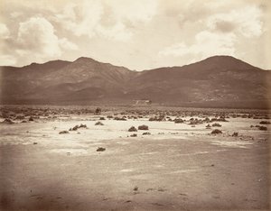 Road View to Sutro Tunnel, 1875, printed ca. 1876.  alkotó: Carleton Emmons Watkins