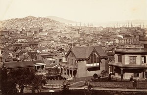 San Francisco, Rincon Hill, 1864, nyomtatott kb. 1876.