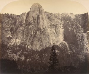 Őrszem. Elölnézet: 3270 láb, 1861. alkotó: Carleton Emmons Watkins