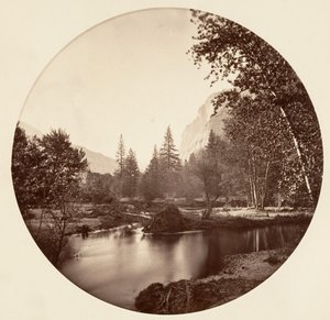 [Yosemite Nemzeti Park, Kalifornia], kb. 1878. alkotó: Carleton Emmons Watkins