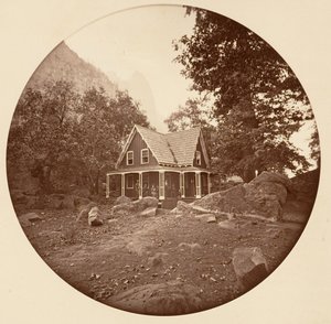 [Yosemite Nemzeti Park, Kalifornia], kb. 1878. alkotó: Carleton Emmons Watkins