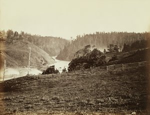 Albion folyó, Mendocino megye, Kalifornia alkotó: Carleton Watkins