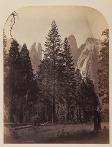Katedráliscsúcsok - Yosemite alkotó: Carleton Watkins