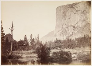 El Capitan, 3600 láb, Yosemite alkotó: Carleton Watkins