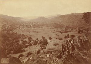 A Tehachapi Loop általános nézete, S.P.R.R. alkotó: Carleton Watkins