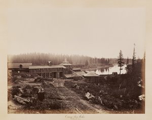 Oswegói vasgyár, Willamette folyó alkotó: Carleton Watkins