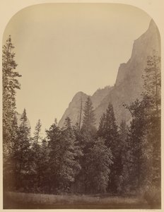 A Half Dome körvonalnézete - 4967 láb, Yo Semite alkotó: Carleton Watkins