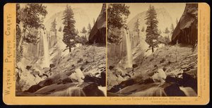 Kép a tavaszi vízesésről, 300 láb, Yosemite Valley, Mariposa County, Cal alkotó: Carleton Watkins