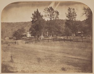[J. C. Fremont rezidenciája - Bear Valley] alkotó: Carleton Watkins