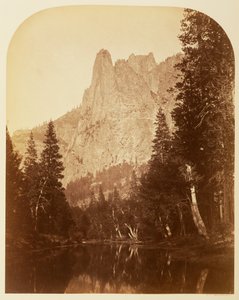 Őrszem (kilátás a völgyre), 3270 láb, Yosemite alkotó: Carleton Watkins