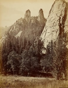 A katedrális csúcsai, Yosemite, Kalifornia alkotó: Carleton Watkins