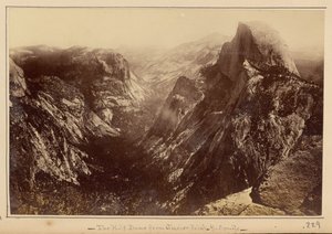 A Half Dome a Glacier Pointról, Yosemite alkotó: Carleton Watkins