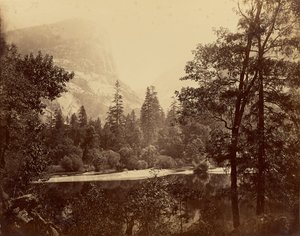 [„A tó” - Yosemite-völgy] / [Tópart] / [Ah-Wi-Yah-tó, Yosemite] / [Mirror Lake és Watkins-hegy, Yosemite] alkotó: Carleton Watkins