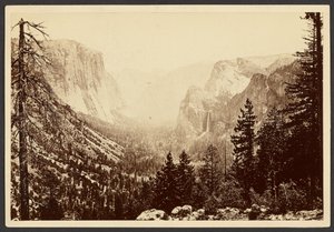 Yosemite az Inspiration Pointtól alkotó: Carleton Watkins